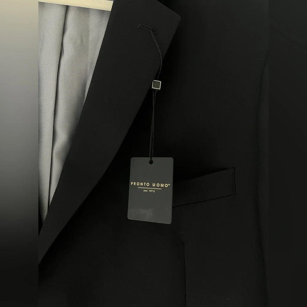 Pronto Uomo Classic Black Blazer - Picture 6 of 14